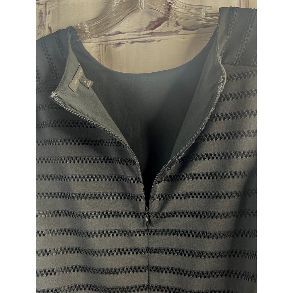 Banana Republic Black Peplum Blouse Top Women's SMALL Long Sleeve Lined Grunge - Picture 3 of 10